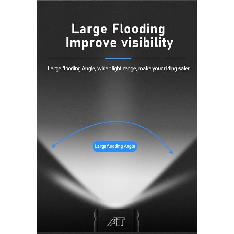 USB Rechargeable LED Bicycle Front Light 9