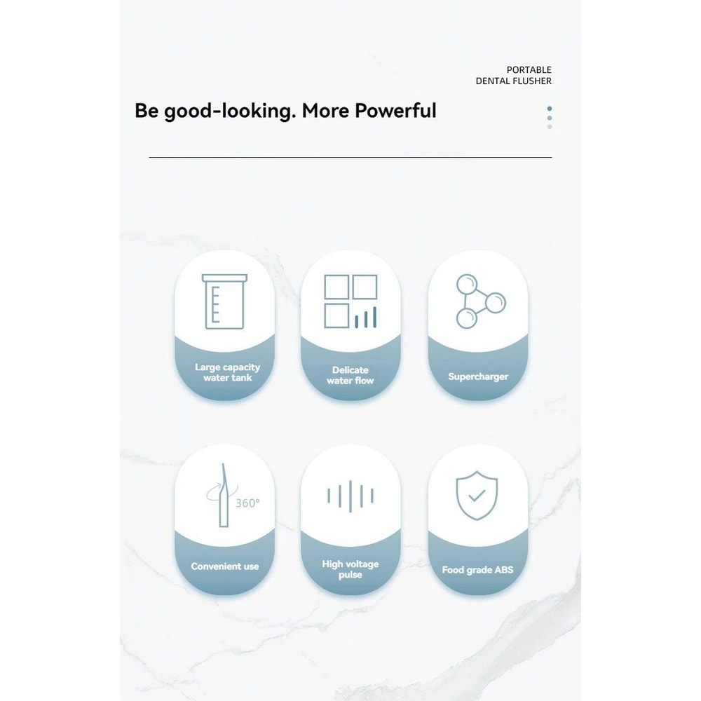 Portable Manual Oral Irrigator Water Flosser 6