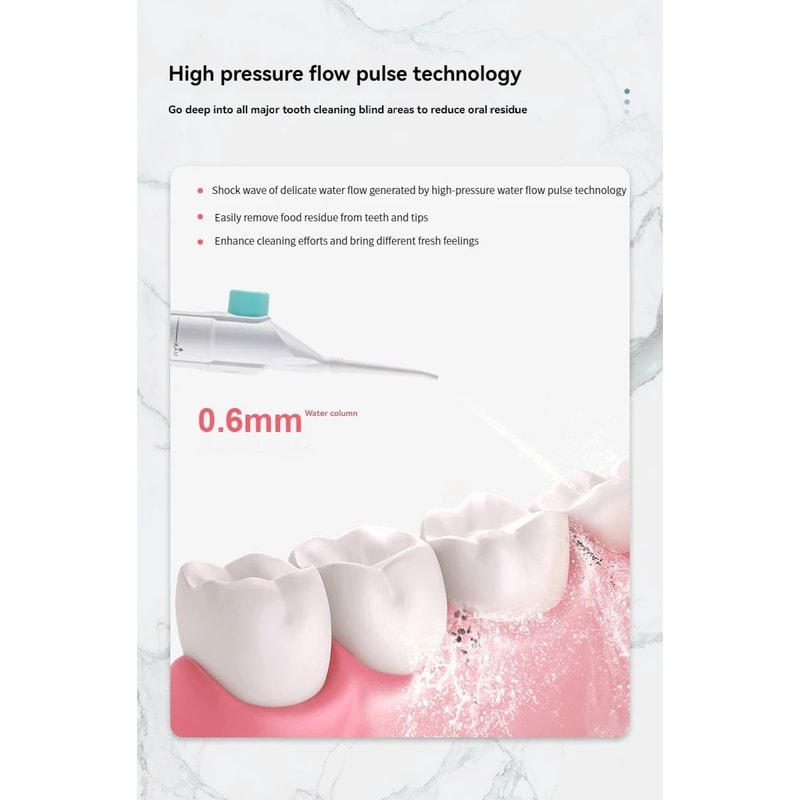 Portable Manual Oral Irrigator Water Flosser 8