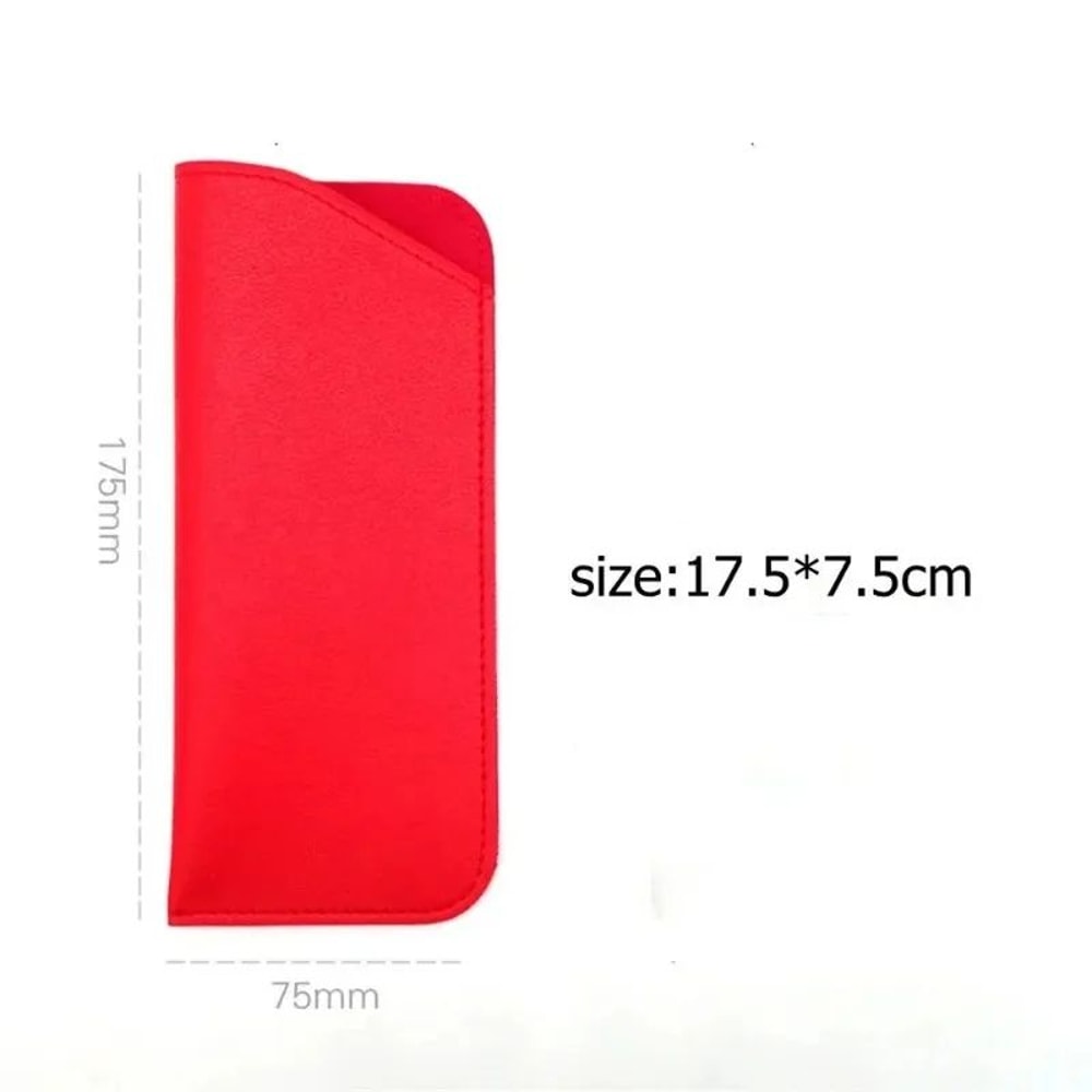 PU Leather Glasses Protective Pouch Case 5