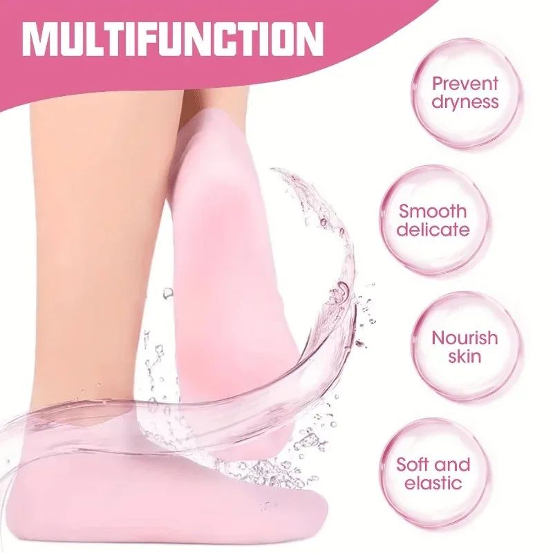 Silicone Moisturizing Foot Care Socks For Soft Heels 8