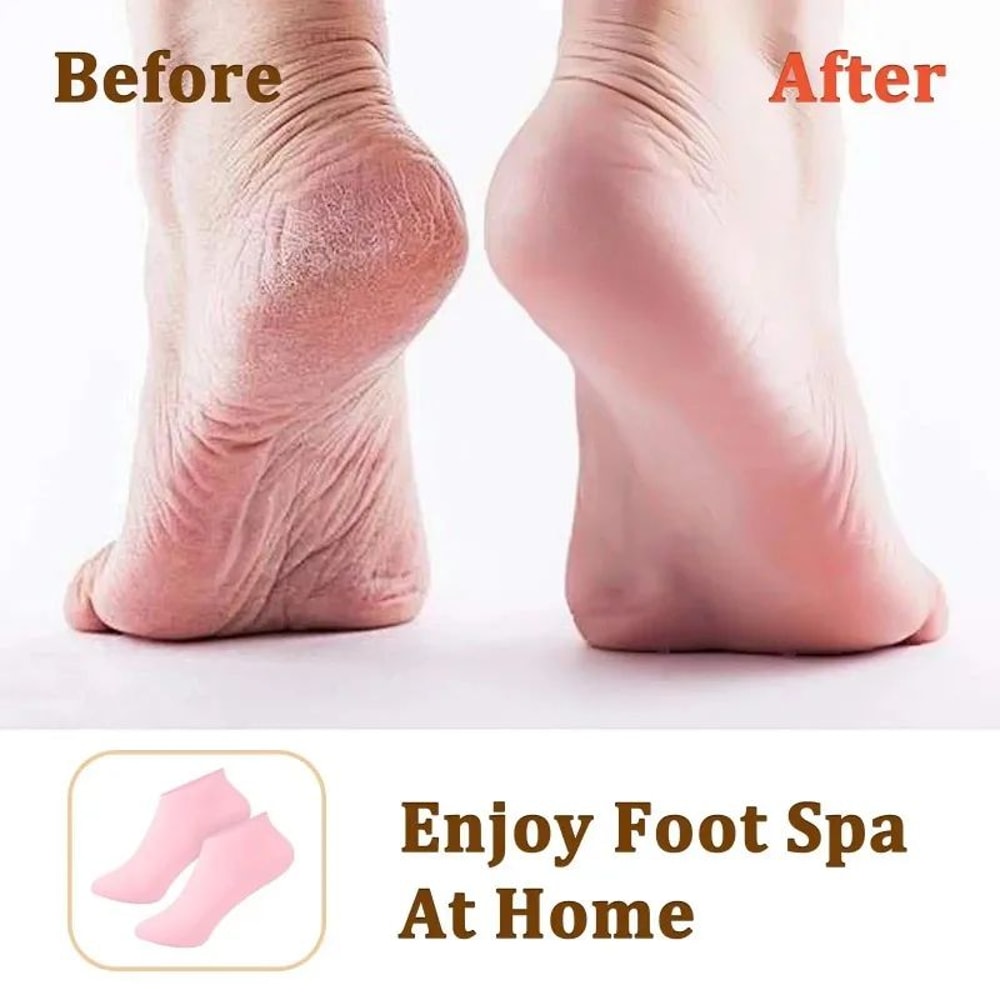 Silicone Moisturizing Foot Care Socks For Soft Heels 10