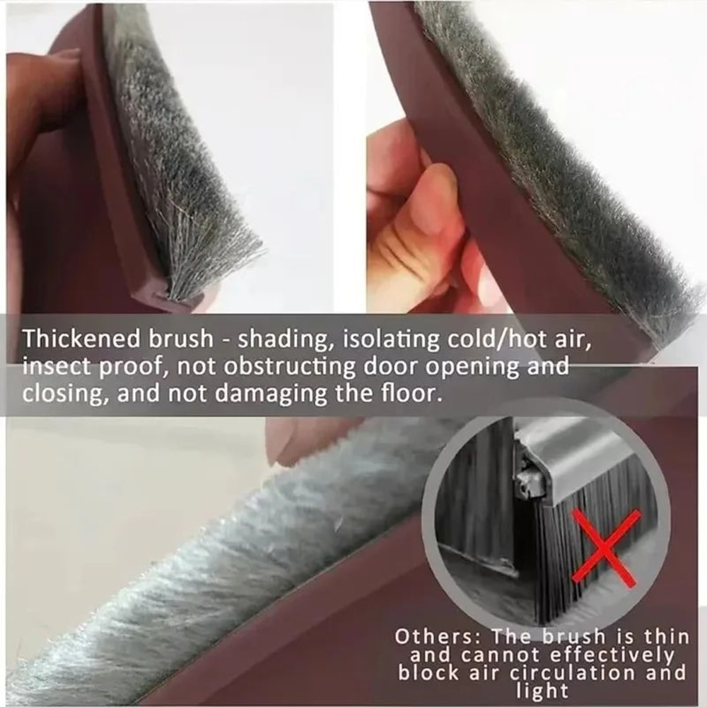 Self Adhesive Brush Door Bottom Seal Strip 2
