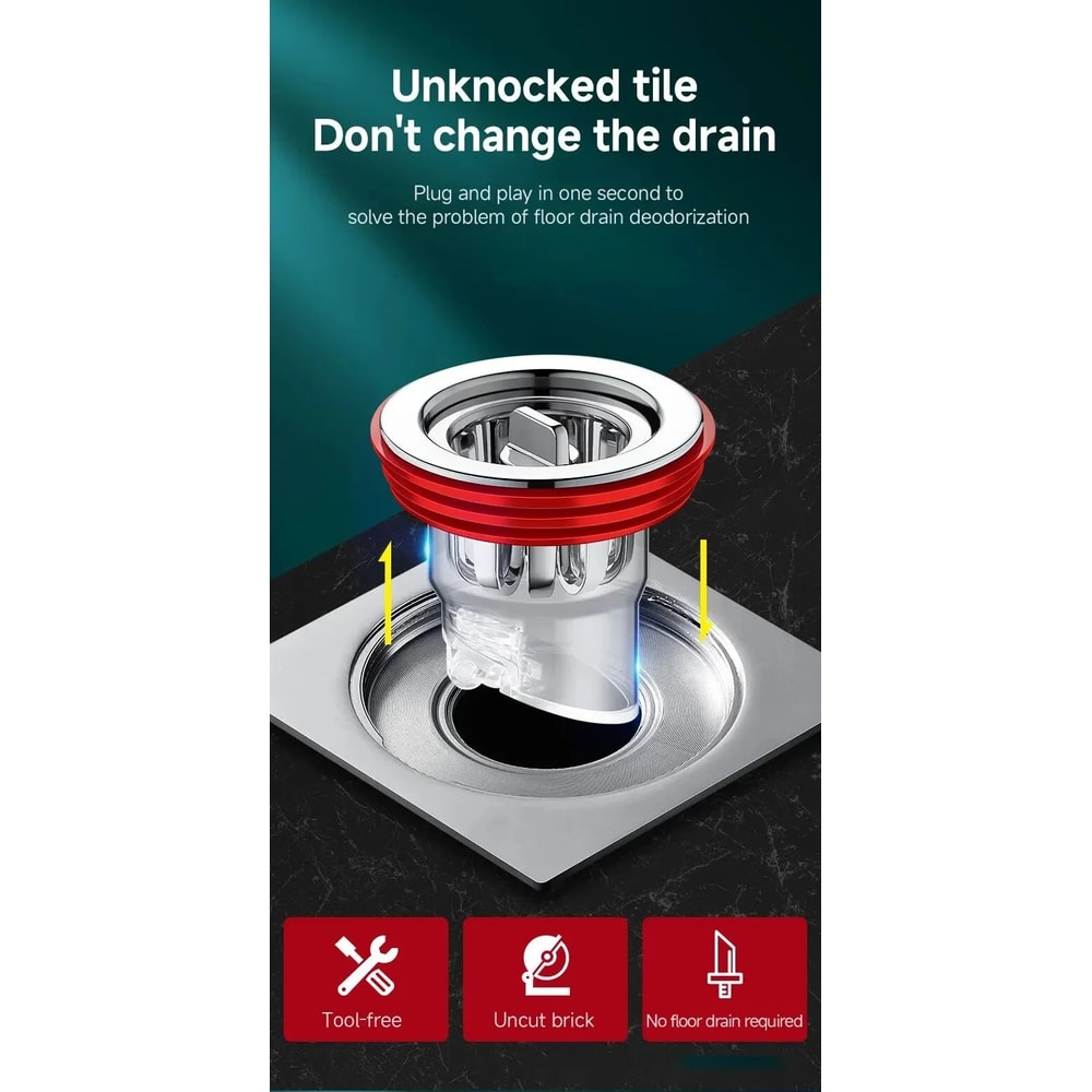 Odor Proof Floor Drain Valve Backflow Preventer 10