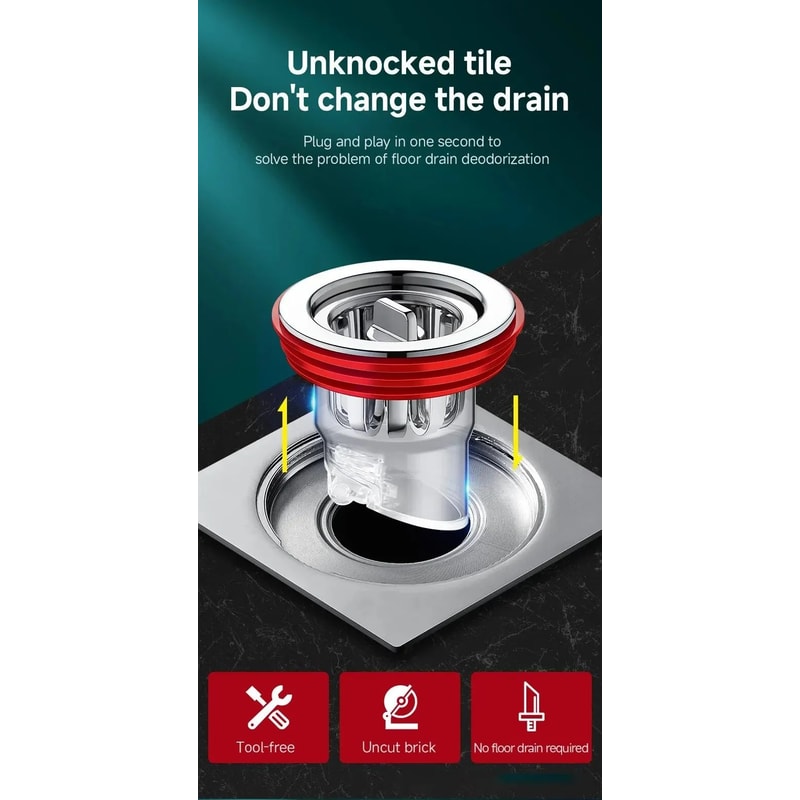 Odor Proof Floor Drain Valve Backflow Preventer 10