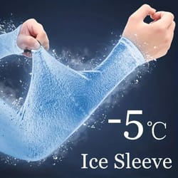 cooling silk arm sleeves for women sun protection