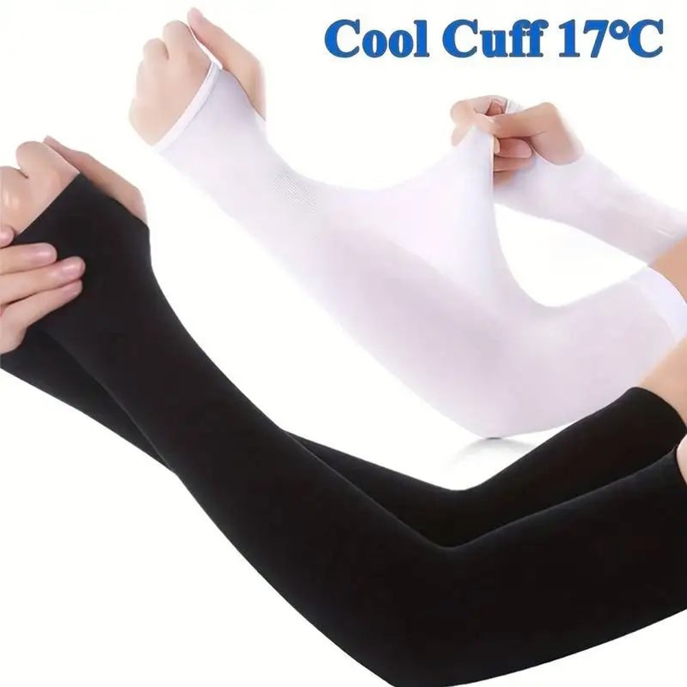 Cooling Silk Arm Sleeves For Women Sun Protection 3