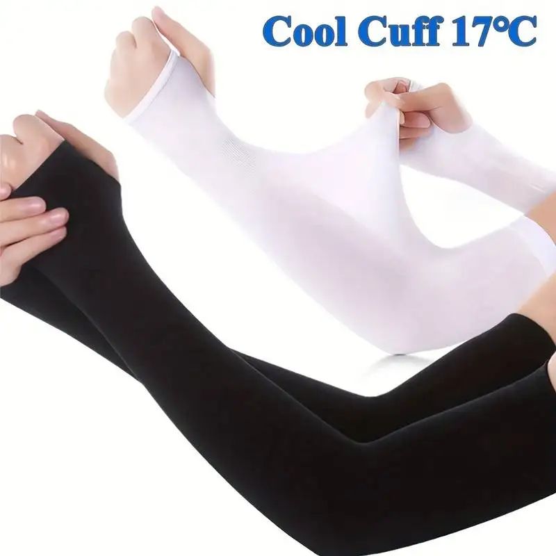 Cooling Silk Arm Sleeves For Women Sun Protection 3