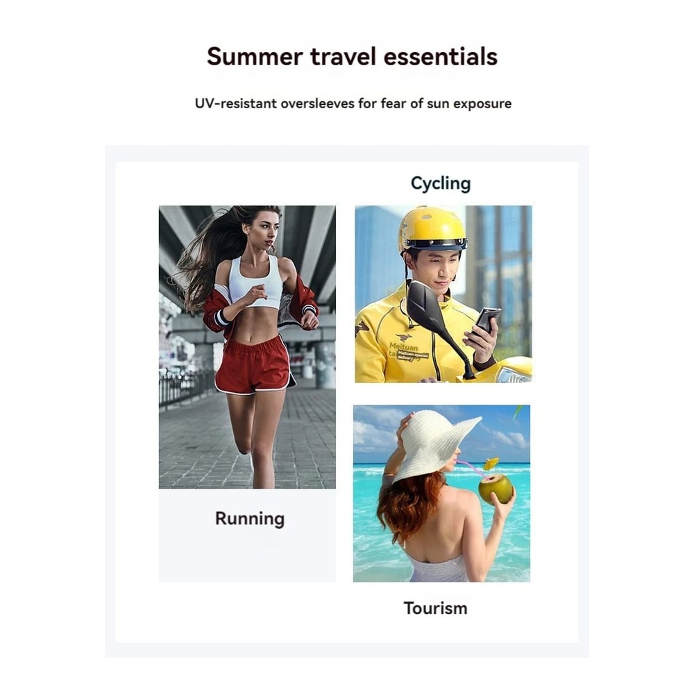 Cooling Silk Arm Sleeves For Women Sun Protection 9