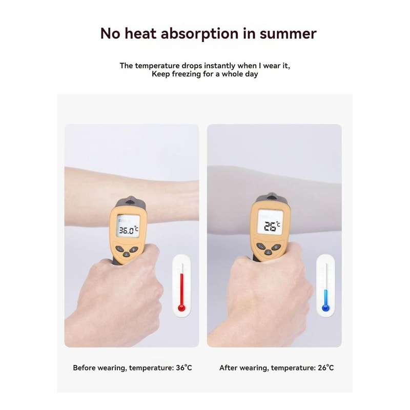 Cooling Silk Arm Sleeves For Women Sun Protection 15