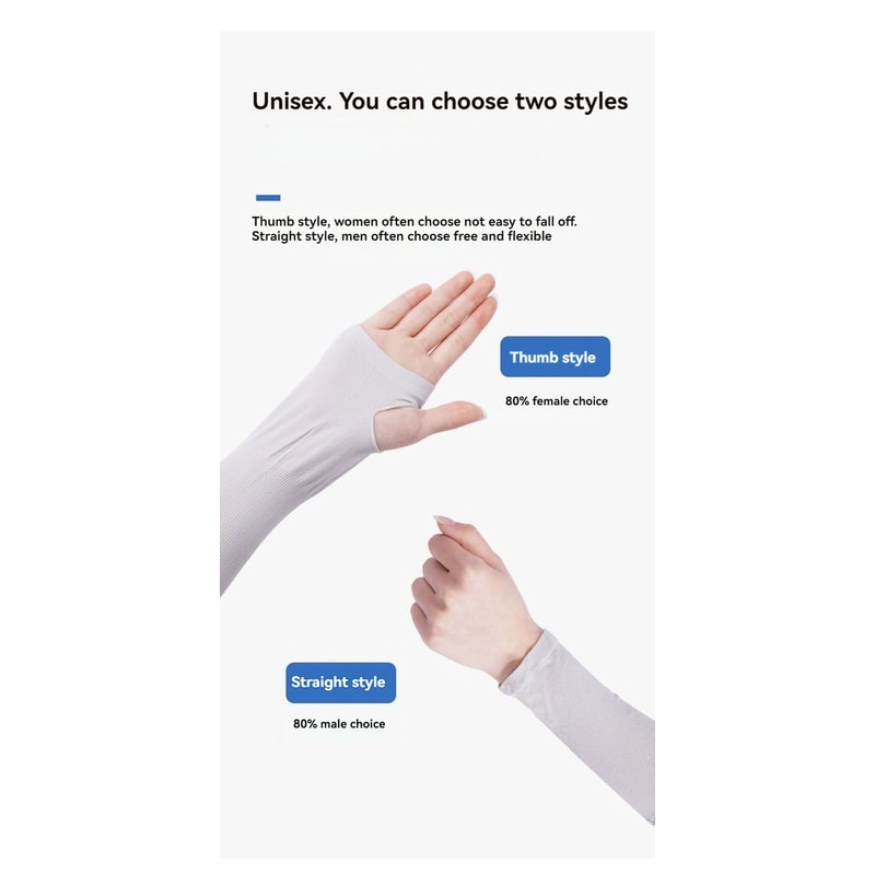 Cooling Silk Arm Sleeves For Women Sun Protection 14
