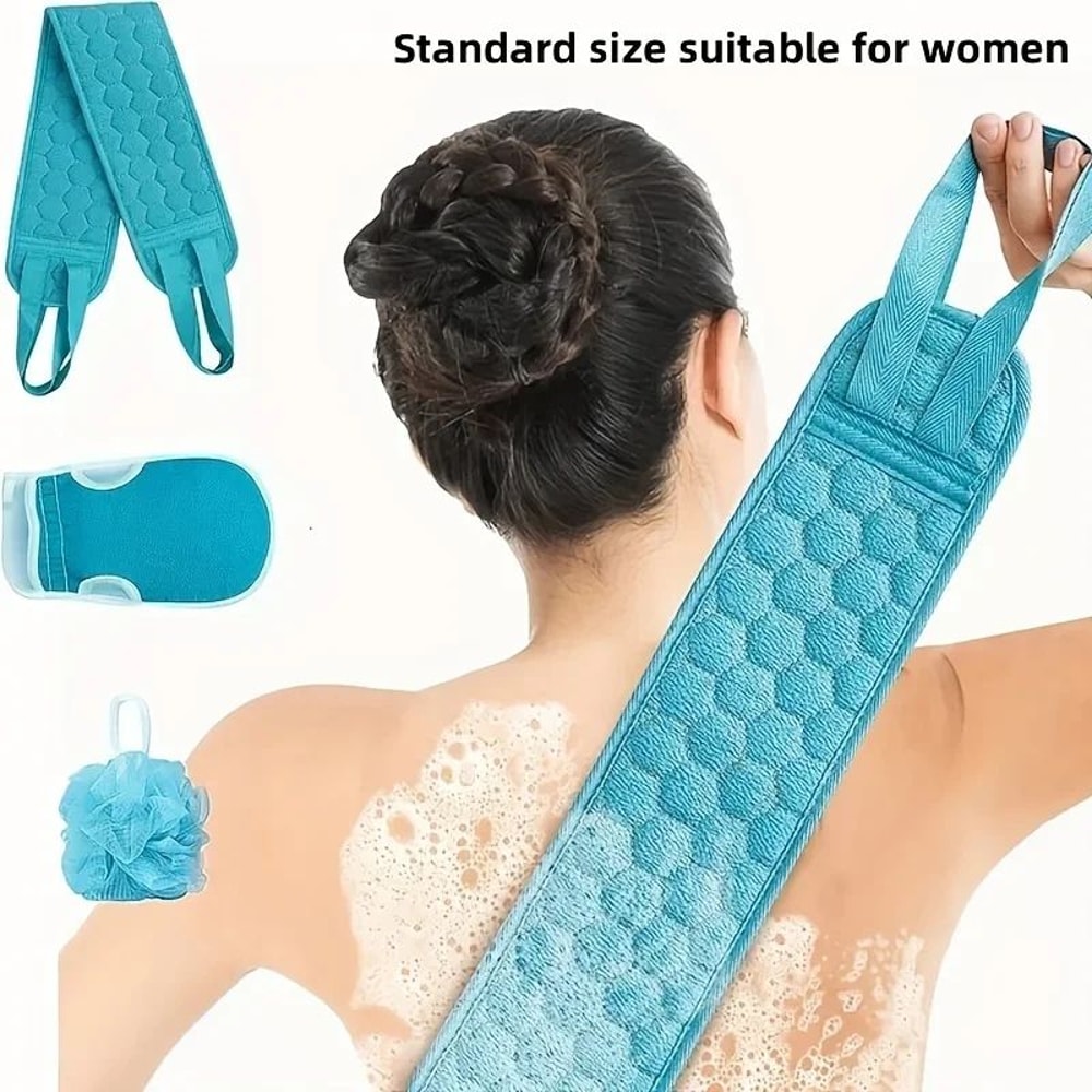 Exfoliating Shower Back Scrubber Bath Belt 1