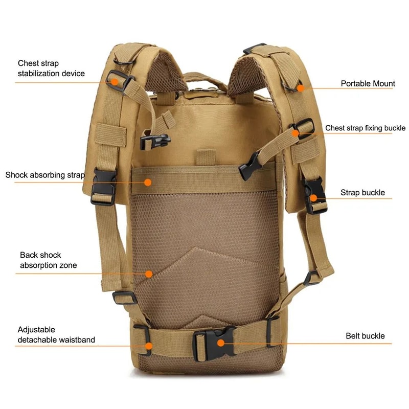 Tactical Outdoor Camouflage Backpack 3