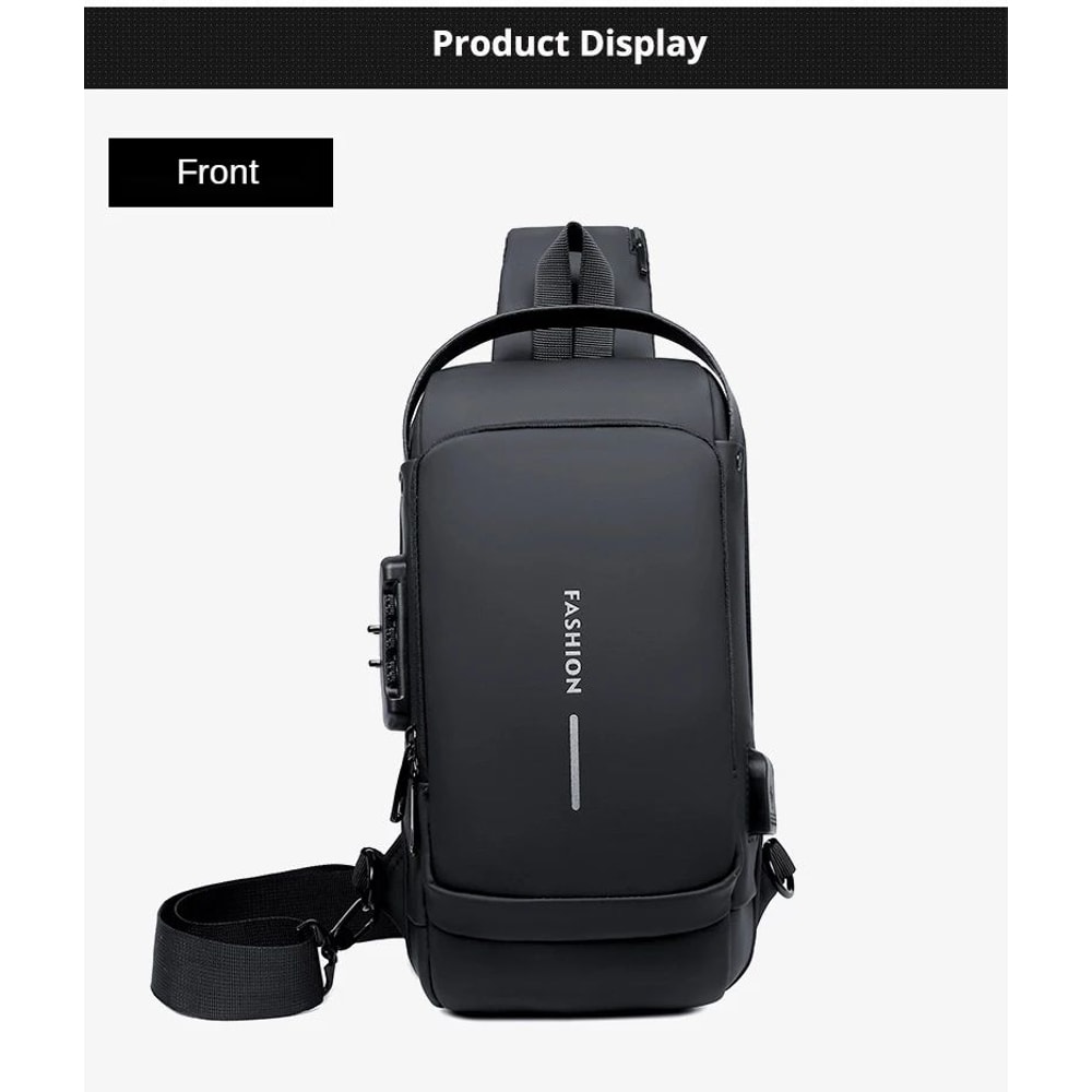 Men Anti Theft Crossbody Chest Bag 10