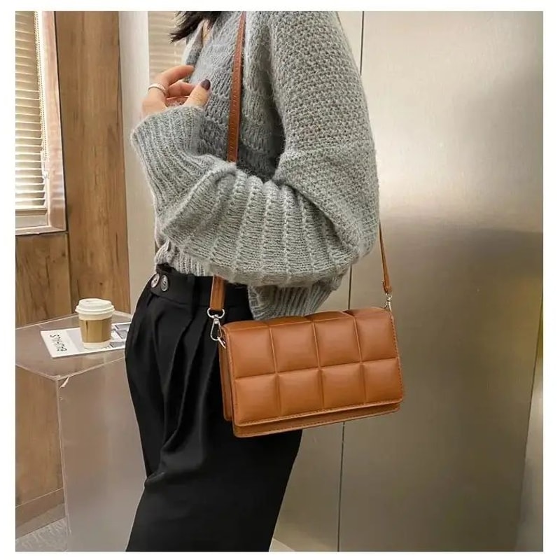 Women PU Leather Shoulder Handbag 11