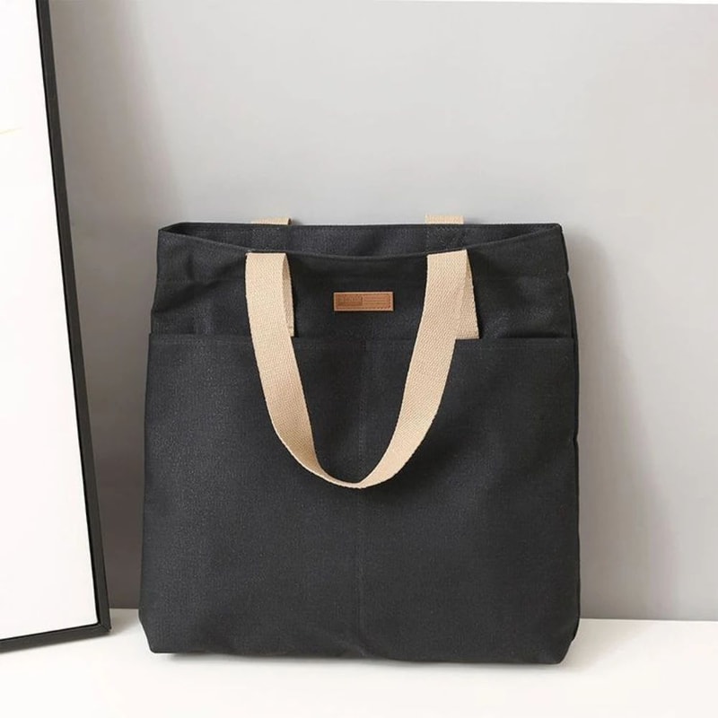 Women Canvas Tote Commuter Bag 11