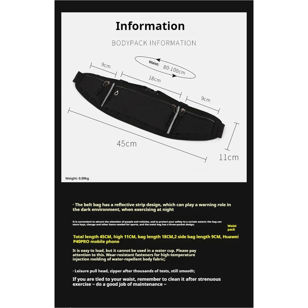 Waterproof Running Waist Bag 9