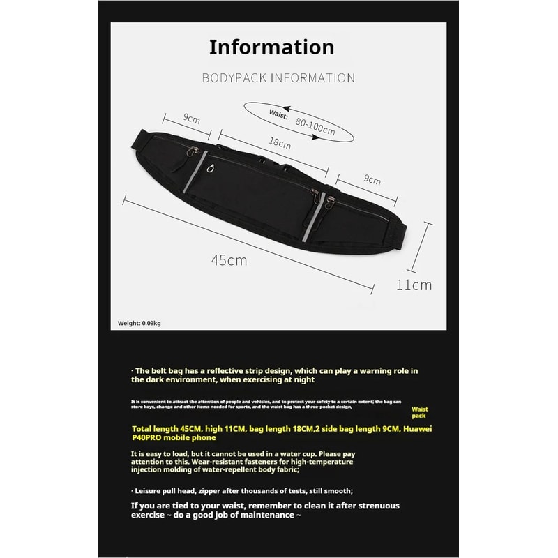 Waterproof Running Waist Bag 9