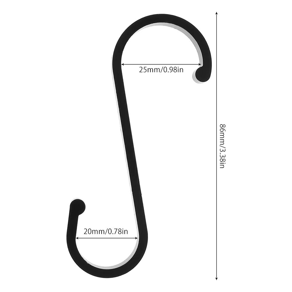 Heavy Duty Metal S Hooks Set 5