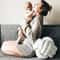 Knotted Plush Ball Throw Pillow 7