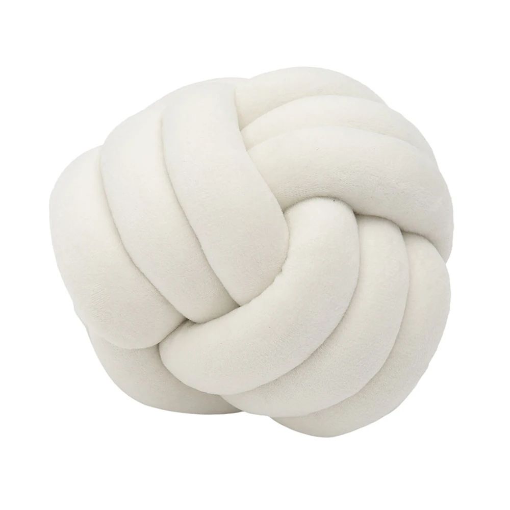 Knotted Plush Ball Throw Pillow 8