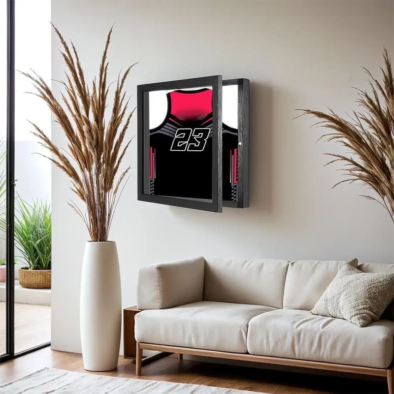 Wooden Jersey Display Shadow Box 8