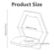 Hexagon Wall Shelf Display Set 5