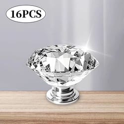 crystal diamond cabinet knob set