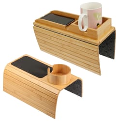 bamboo sofa armrest cup holder tray