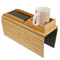 Bamboo Sofa Armrest Cup Holder Tray 15