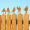 Rustic Metal Bird Garden Stake Set 1