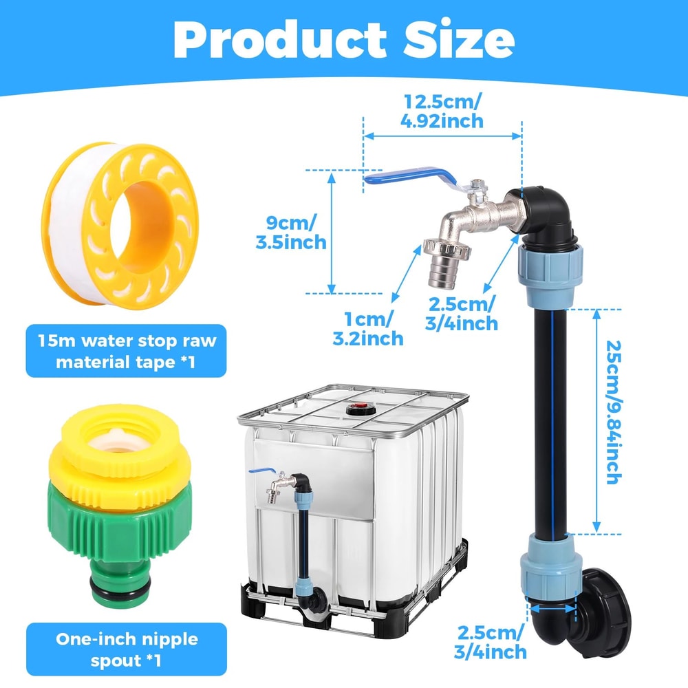 IBC Water Tank Outlet Tap Adapter 5