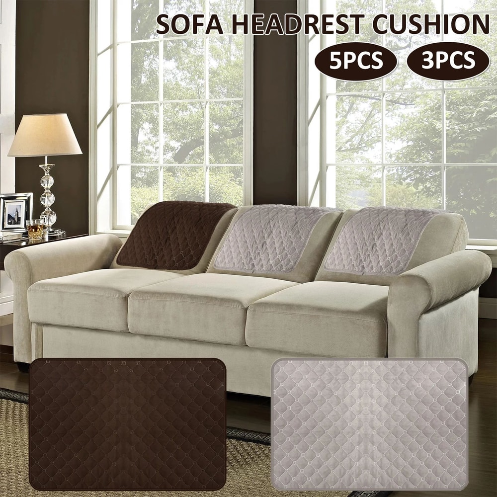 Sofa Headrest Protector Cover Set 2