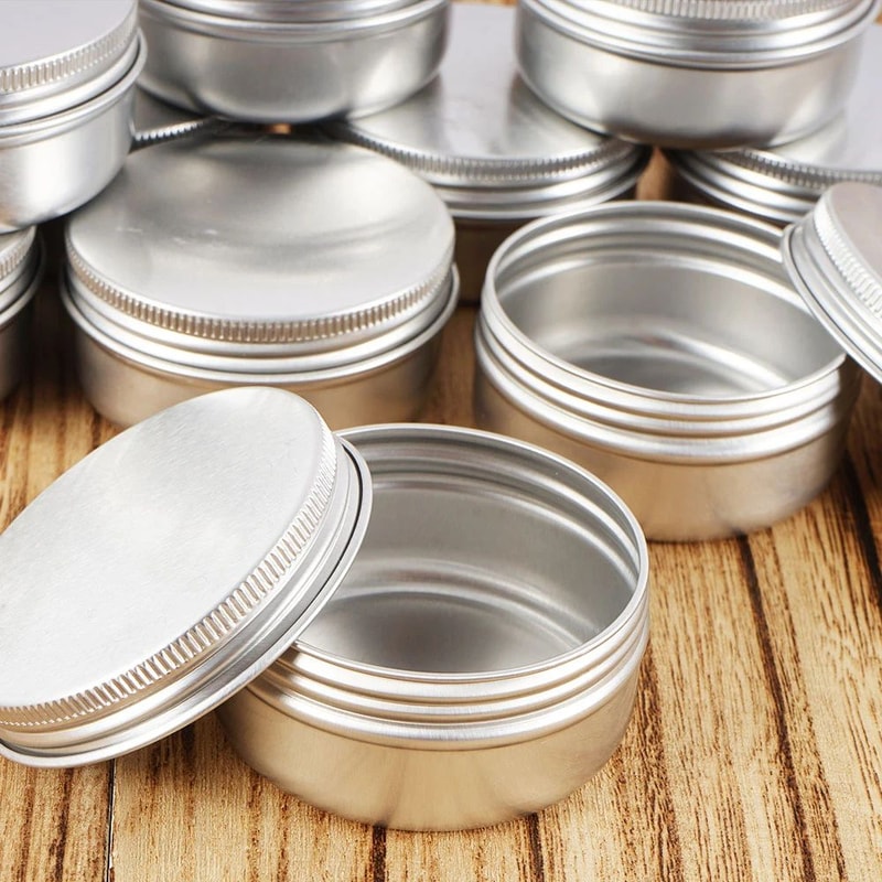 Refillable Aluminum Tin Container Set 2