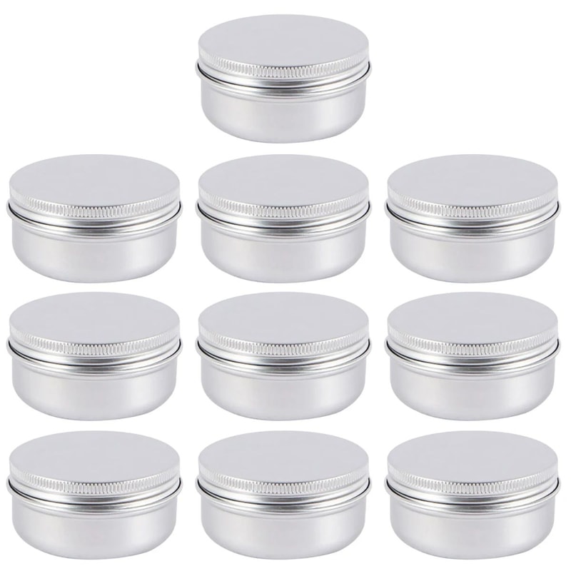 Refillable Aluminum Tin Container Set 4