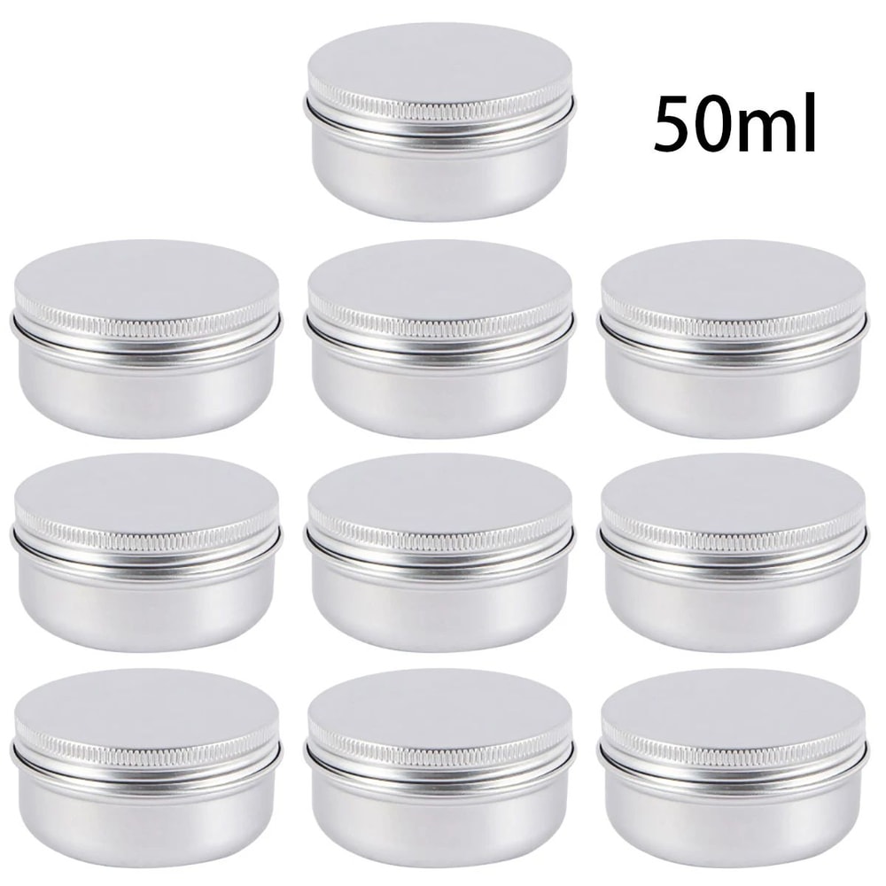 Refillable Aluminum Tin Container Set 8
