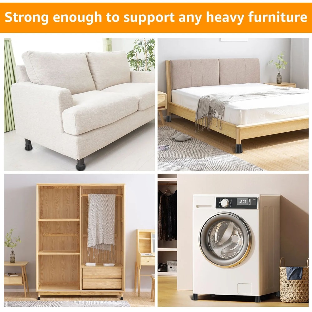 Heavy Duty Furniture Riser Pads 4
