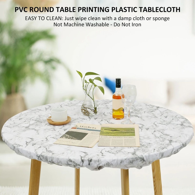 Waterproof PVC Round Table Cover 2