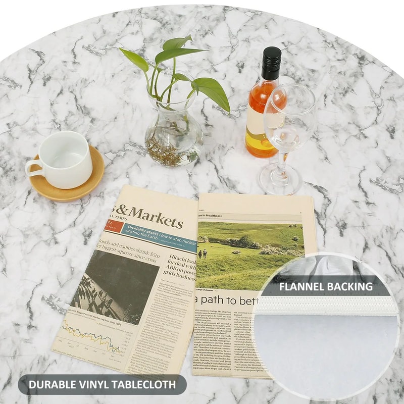 Waterproof PVC Round Table Cover 3