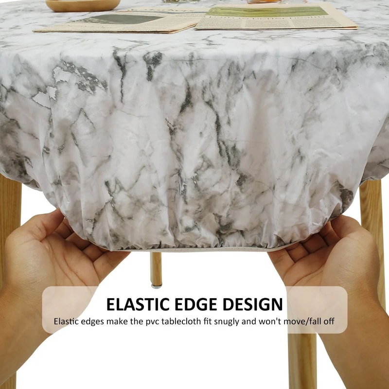Waterproof PVC Round Table Cover 4