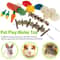 Natural Wooden Small Pet Chew Toy Set 9