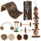 Natural Wooden Small Pet Chew Toy Set 13