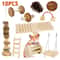 Natural Wooden Small Pet Chew Toy Set 14