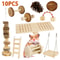 Natural Wooden Small Pet Chew Toy Set 14