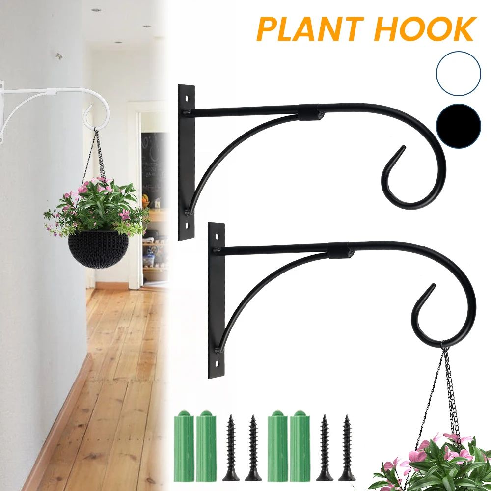 Decorative Iron Hanging Plant Hook Set 0