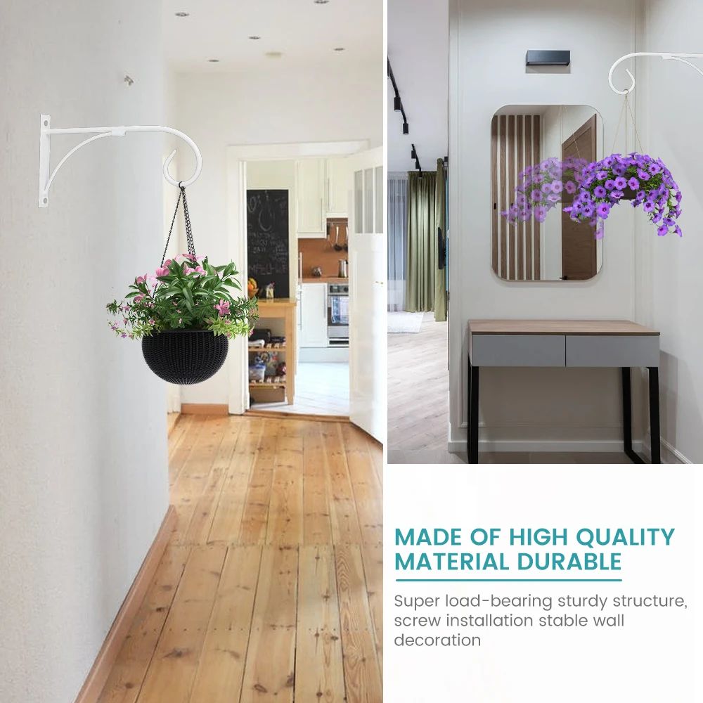 Decorative Iron Hanging Plant Hook Set 5