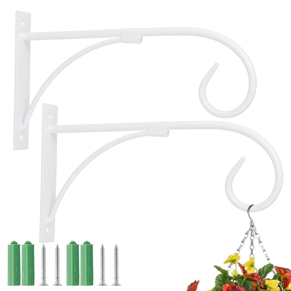 Decorative Iron Hanging Plant Hook Set 7