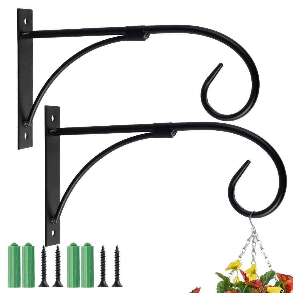 Decorative Iron Hanging Plant Hook Set 8