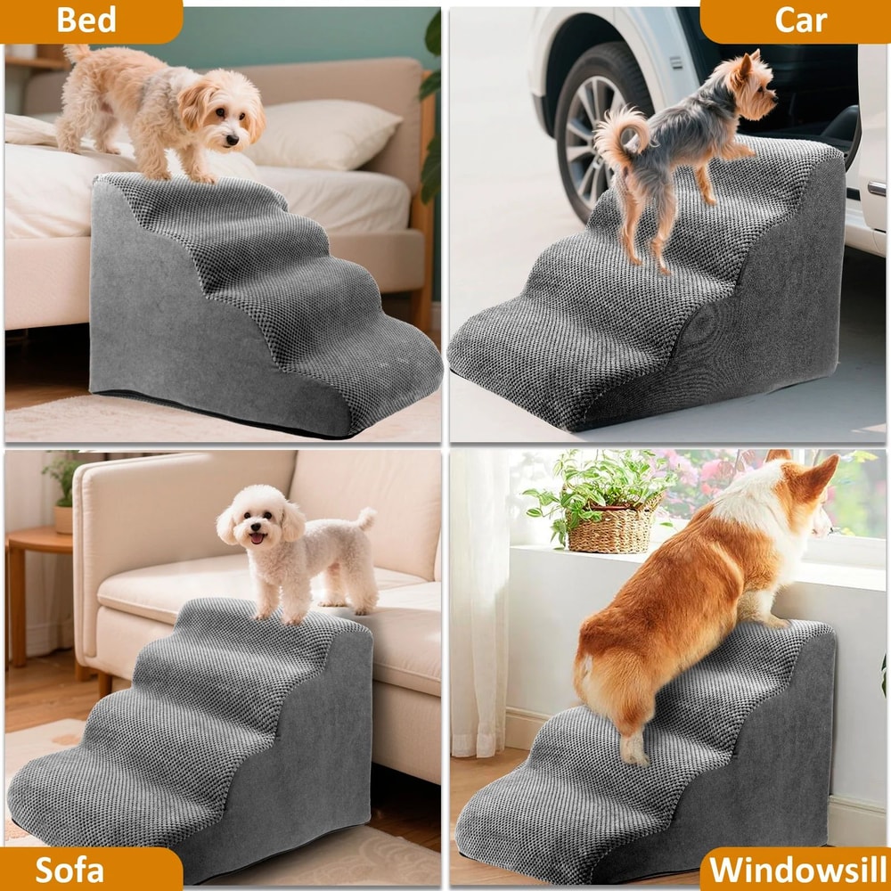 Curved Pet Stairs For Beds And Sofas 5