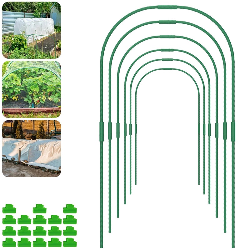 Steel Greenhouse Hoop Grow Tunnel Kit 0